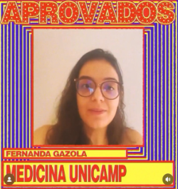 Fernanda Gazola, aluna de medicina da Unicamp
